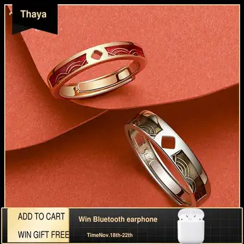 Thaya 100% 925 Sterling Silver Gold Fish Red Enamel Free Size Koi Fashion Elegant Rings For Couple Ring Ladies Fine Jewelry Gift
Thaya 100% 925 Sterling Silver Gold Fish Red Enamel Free Size Koi Fashion Elegant Rings For Couple Ring Ladies Fine Jewelry Gift