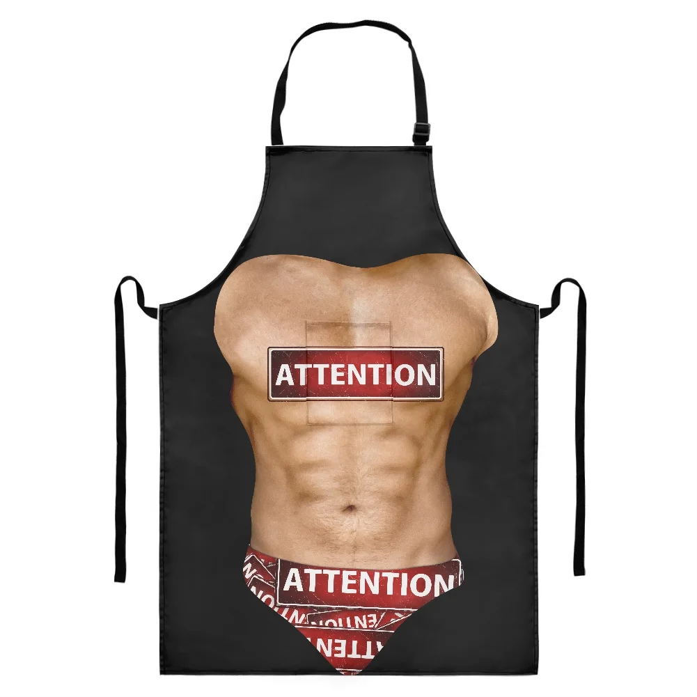 Creative Funny Abdominal Muscles Woman Apron for Kitchen Household Cleaning Restaurant Waterproof Apron with Pockets Custom
Creative Funny Abdominal Muscles Woman Apron for Kitchen Household Cleaning Restaurant Waterproof Apron with Pockets Custom