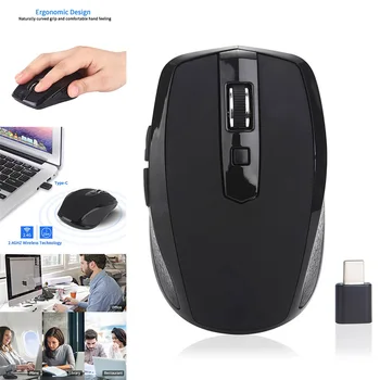 2.4GHZ Wireless Mouse with Type-C Receiver Ergonomic 6 Buttons Mouse for Type-C Devices LHB99
2.4GHZ Wireless Mouse with Type-C Receiver Ergonomic 6 Buttons Mouse for Type-C Devices LHB99