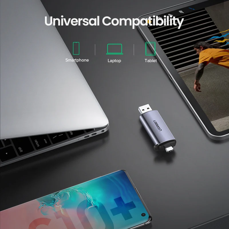 Ugreen кард ридер USB 3 0 & Type C для SD Micro TF ноутбуков Аксессуары Адаптер смарт карт