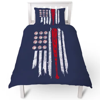 Baseball American Flag Duvet Cover Pillow Case Quilt Cover Set Bedclothes Single Bedding Sets For Bed
Baseball American Flag Duvet Cover Pillow Case Quilt Cover Set Bedclothes Single Bedding Sets For Bed