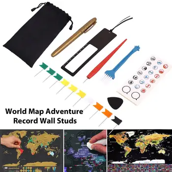 Diy Scratch Pen Set Novelty Premium 8pcs/Bag Home Travelers Markers Stickers Educational Gift Scratch Map Tool Set
Diy Scratch Pen Set Novelty Premium 8pcs/Bag Home Travelers Markers Stickers Educational Gift Scratch Map Tool Set