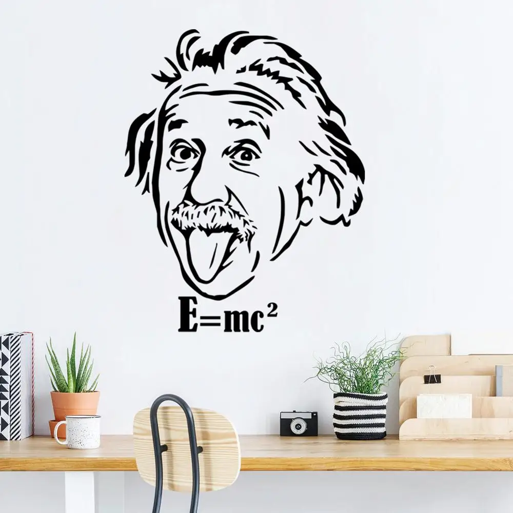 the scientist Einstein Art Sticker Physics Classroom Bedroom Mural Art Decor Home Decor Removable Vinyl Wall Sticker
the scientist Einstein Art Sticker Physics Classroom Bedroom Mural Art Decor Home Decor Removable Vinyl Wall Sticker