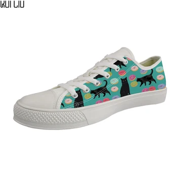 Customized Classic Kid's Low Style Canvas Shoes Fashion Cartoon Black Cats Pattern Casual Canvas Shoes for Flats Shoes Child
Customized Classic Kid's Low Style Canvas Shoes Fashion Cartoon Black Cats Pattern Casual Canvas Shoes for Flats Shoes Child
