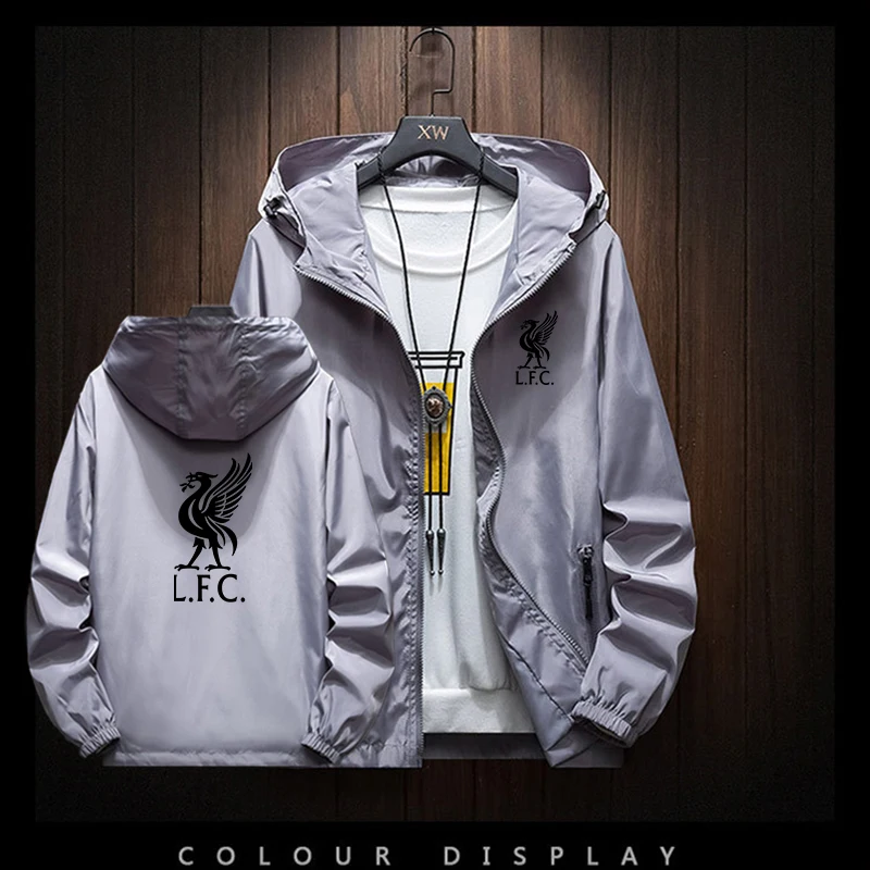 BALLGUA Spring Liverpool Jacket Zipper Casual Men Streetwear Hip Hop Slim Tailored Aviator Jacket Men's Clothes Plus Size M-8XL