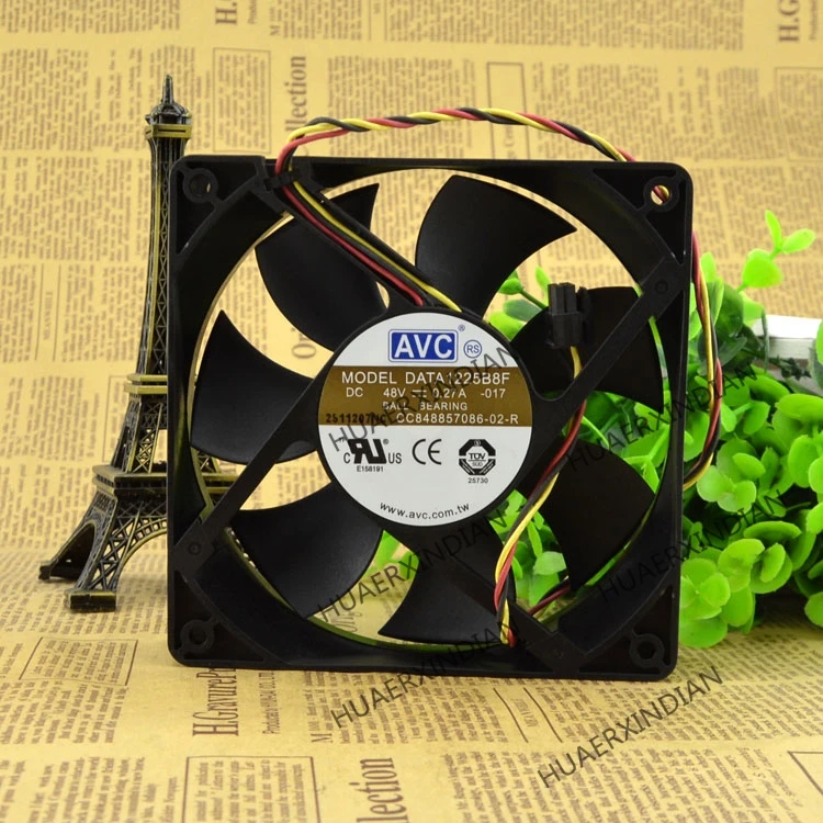 Original NEW DATA1225B8F 12025 48v 0.27A 12CM/ 3 wires Motor protection cooling Fan
Original NEW DATA1225B8F 12025 48v 0.27A 12CM/ 3 wires Motor protection cooling Fan