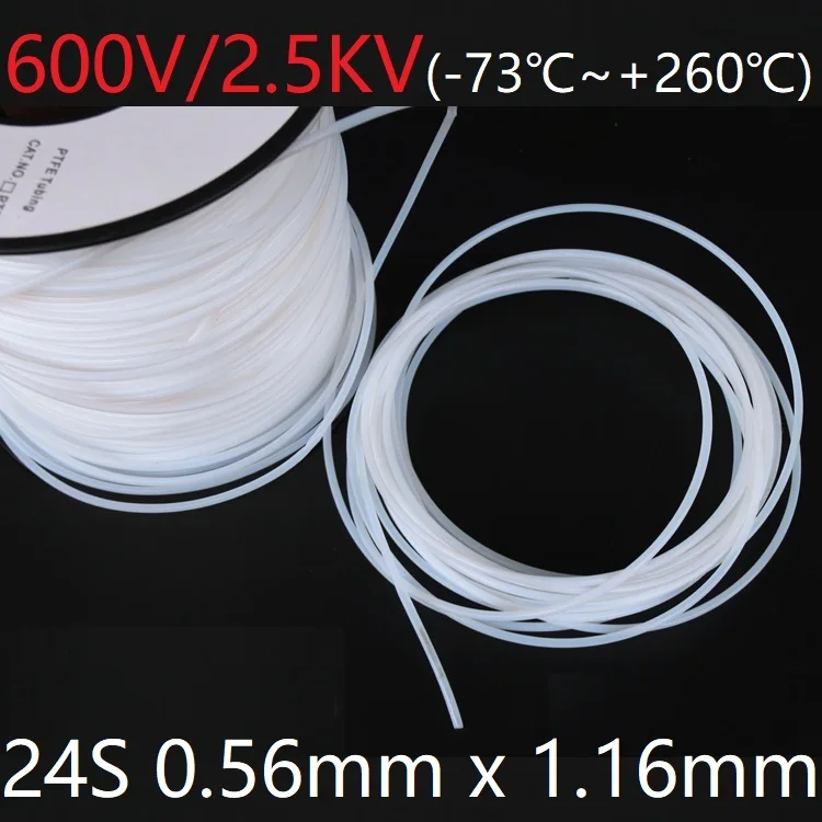 24S Teflon Tube ID 0.56mm x 1.16mm OD Rigid PTFE Insulated Capillary Protection Pipe High Temperature Oil Resistance Clear 600V
24S Teflon Tube ID 0.56mm x 1.16mm OD Rigid PTFE Insulated Capillary Protection Pipe High Temperature Oil Resistance Clear 600V