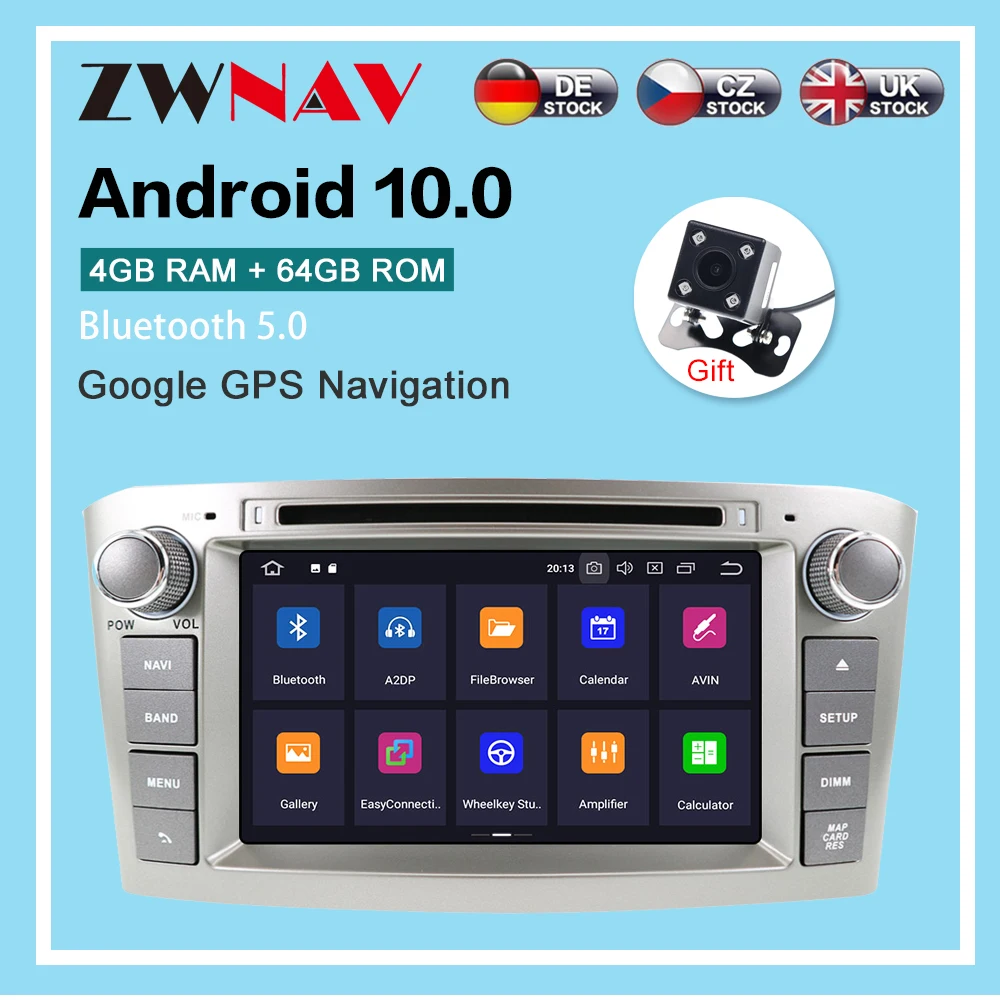 Android 10.0 4GB+64GB Car radio player GPS Navigation For Toyota Avensis 2002-2008 Multimedia Player Radio video stereo headunit
Android 10.0 4GB+64GB Car radio player GPS Navigation For Toyota Avensis 2002-2008 Multimedia Player Radio video stereo headunit