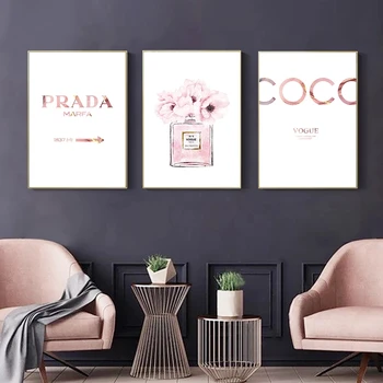 Print Painting Perfume Art Canvas Painting Poster Watercolor Abstract Poster Print Pink Wall Pictures for Bedroom Decor 
Print Painting Perfume Art Canvas Painting Poster Watercolor Abstract Poster Print Pink Wall Pictures for Bedroom Decor