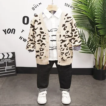 Spring Autumn Baby Boys Clothes Infant Cotton Leopard print sweaters, shirts, jeans 3pcs/sets Kids Garment Children Casual Sport
Spring Autumn Baby Boys Clothes Infant Cotton Leopard print sweaters, shirts, jeans 3pcs/sets Kids Garment Children Casual Sport