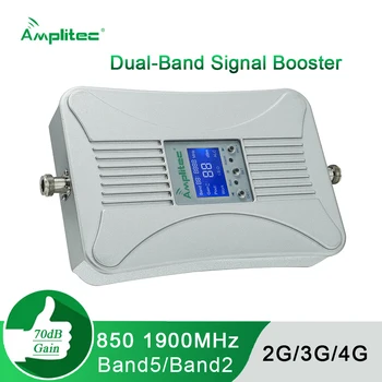 Amplitec Band B2 B5 850/1900MHz Repeater 2G 3G 4G Signal Booster For Home Dual Band Mobile Signal Cellular Amplifier Kits
Amplitec Band B2 B5 850/1900MHz Repeater 2G 3G 4G Signal Booster For Home Dual Band Mobile Signal Cellular Amplifier Kits