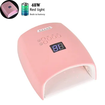 Rechargeable Red Light Nail Lamp 48W LED Lamp Cordless Nail Dryer UV ICE Lamps Wireless Nail LED Lamp 
Rechargeable Red Light Nail Lamp 48W LED Lamp Cordless Nail Dryer UV ICE Lamps Wireless Nail LED Lamp