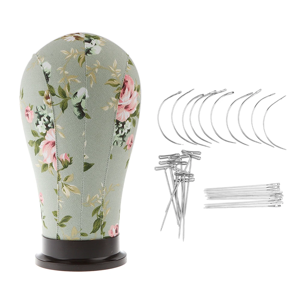 Professional Canvas Head Model Wigs Mannequin Salon Display Manikin Needles Professional Canvas Head Model Wigs Mannequin Salon Display Manikin Needles