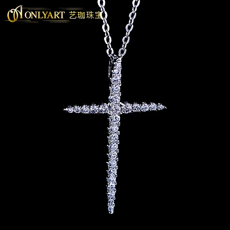 S925 Silver Cross Pendant Necklace 100% Sterling Charm Chain Zircons for Christmas Jewelry New Design OnlyArt
S925 Silver Cross Pendant Necklace 100% Sterling Charm Chain Zircons for Christmas Jewelry New Design OnlyArt