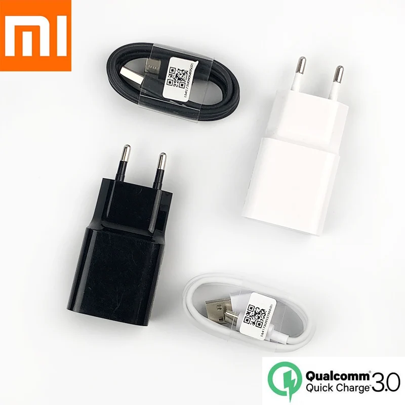 Оригинальное зарядное устройство Xiao mi EU QC3.0 адаптер быстрой зарядки USB TYPE C кабель