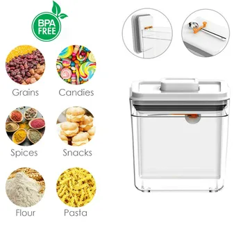 Airtight Food Storage Containers Plastic Milk Power Containers with Press Lock Lids Kitchen Pantry Organization Storage Tank
Airtight Food Storage Containers Plastic Milk Power Containers with Press Lock Lids Kitchen Pantry Organization Storage Tank