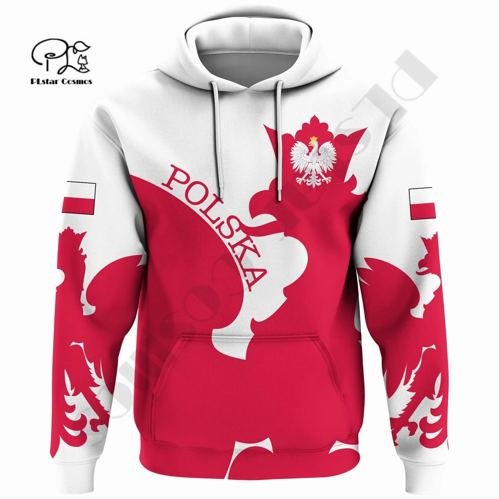 

PLstarCosmos 3DPrint Newest Polish Poland Country Eagle Art Premium Uniuqe Harajuku Streetwear Unisex Hoodie/Sweatshirt/Zip C-3