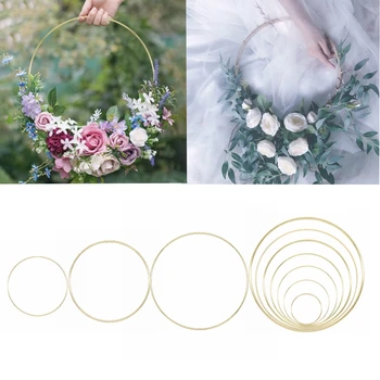 Wedding Decoration Iron Gold Metal Ring Wreath Garland DIY Wreath Bride Flower Dreamcatcher Hoop Supplies 
Wedding Decoration Iron Gold Metal Ring Wreath Garland DIY Wreath Bride Flower Dreamcatcher Hoop Supplies