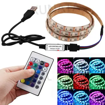 16Colors 5050 LED Strip Light 5V USB RGB Waterproof Flexible Led Tape TV Back Lights Colour Changing with 24Key Remote Control
16Colors 5050 LED Strip Light 5V USB RGB Waterproof Flexible Led Tape TV Back Lights Colour Changing with 24Key Remote Control