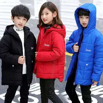 2020 Boys Girls Winter Thicken Warm Down Jacket Kids Casual Zipper Hooded Outerwear Children Coats Long Cotton Overcoat Clothes
2020 Boys Girls Winter Thicken Warm Down Jacket Kids Casual Zipper Hooded Outerwear Children Coats Long Cotton Overcoat Clothes
