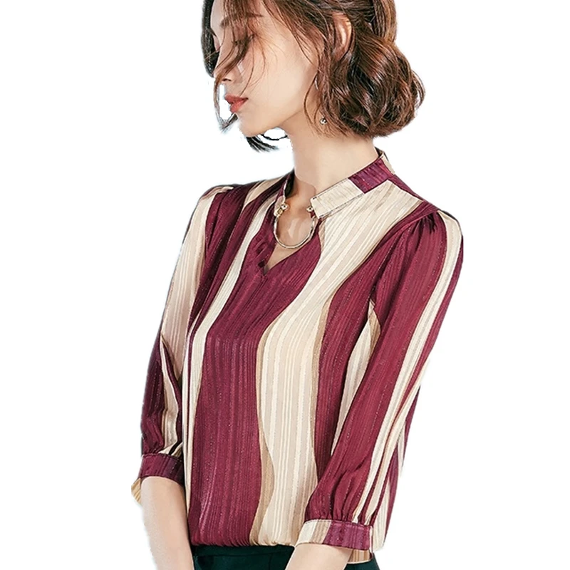 Новинка 2020 шифоновые блузки модная летняя женская яркая шифоновая рубашка в