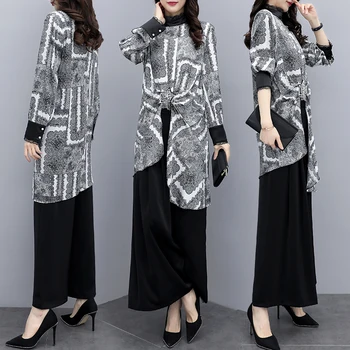 Spring Luxury 2 Piece Set Two Piece Diamond Outfits For Women Floral Print Top&pants Set Irregular Woman Suit Matching Sets
Spring Luxury 2 Piece Set Two Piece Diamond Outfits For Women Floral Print Top&pants Set Irregular Woman Suit Matching Sets