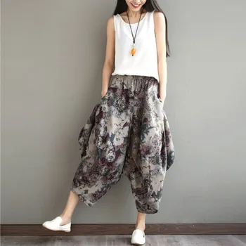 Plus Size Summer Wide Leg Pants Women High Waist Casual Pants Plus Size Loose Elasticated Trousers Female harem pants
Plus Size Summer Wide Leg Pants Women High Waist Casual Pants Plus Size Loose Elasticated Trousers Female harem pants