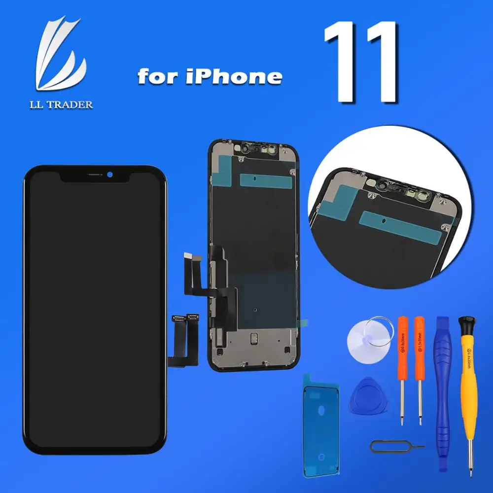 6.1'' LCD Display for iPhone 11 Screen Replacement LCD Full Assembly Touch Digitizer
6.1'' LCD Display for iPhone 11 Screen Replacement LCD Full Assembly Touch Digitizer