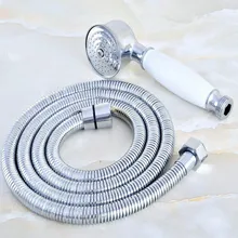 Polished Chrome Bathroom Telephone Shape Hand Spray Ceramic Handheld Shower head 1.5m Hand Held Shower Head Hose ahh027
Polished Chrome Bathroom Telephone Shape Hand Spray Ceramic Handheld Shower head 1.5m Hand Held Shower Head Hose ahh027