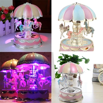 3 LED Light Exquisite Romantic Music Box Musical Box Carousel Music Box Wedding Clockwork Valentine'S Day Christmas Kids Toy
3 LED Light Exquisite Romantic Music Box Musical Box Carousel Music Box Wedding Clockwork Valentine'S Day Christmas Kids Toy