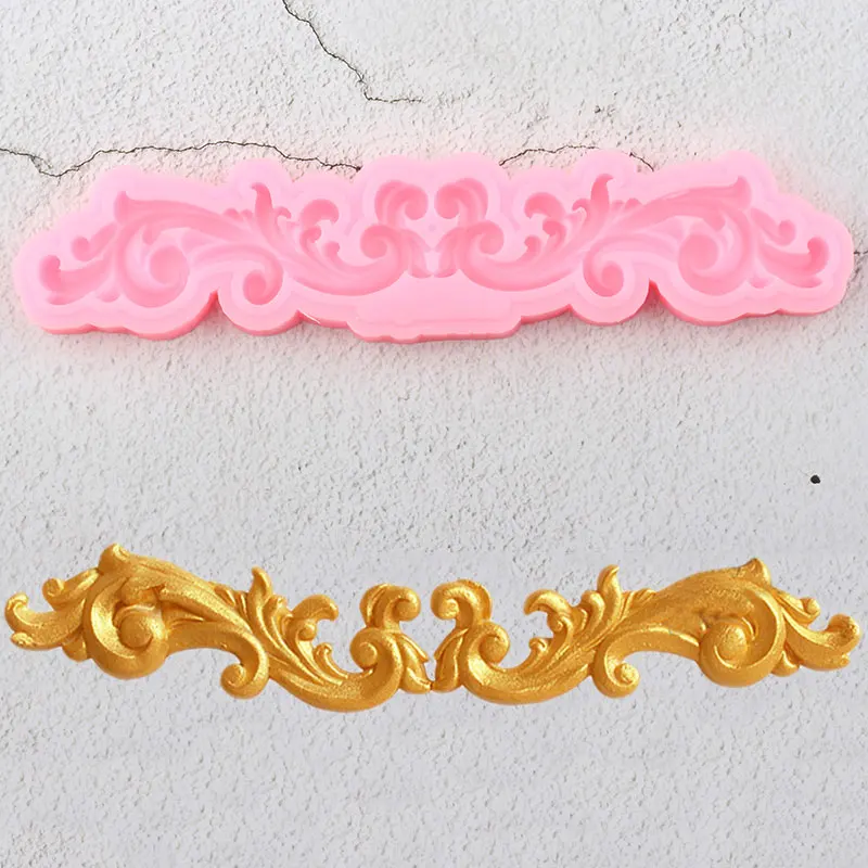 Baroque Scroll Relief Border Silicone Mold 3D Leaves Cupcake Topper Fondant Cake Decorating Tools Candy Chocolate Gumpaste Mould
Baroque Scroll Relief Border Silicone Mold 3D Leaves Cupcake Topper Fondant Cake Decorating Tools Candy Chocolate Gumpaste Mould