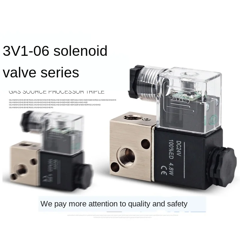AirTAC Type 3V1-06 Air-Operated Solenoid Valve 24v Two-Position Three Way 220v Normally Closed Solenoid Directional ControlValve
AirTAC Type 3V1-06 Air-Operated Solenoid Valve 24v Two-Position Three Way 220v Normally Closed Solenoid Directional ControlValve