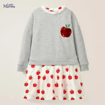 Little maven kids girls fashion brand autumn children's dress baby girl clothes Cotton fruit sequined toddler girl dresses S0823
Little maven kids girls fashion brand autumn children's dress baby girl clothes Cotton fruit sequined toddler girl dresses S0823