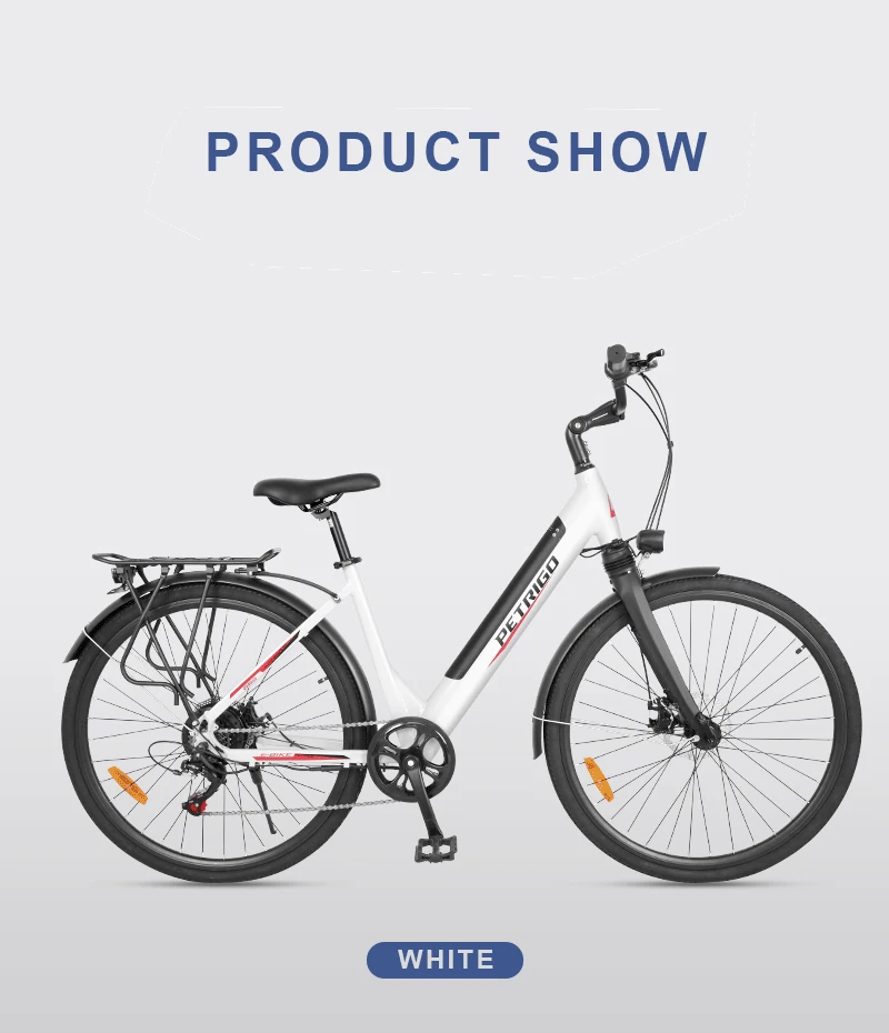 700c Electric Bike Li-ion Powered Sports Bike Urban ebike Women's swan frame bicycle commuter travel electric bicycle