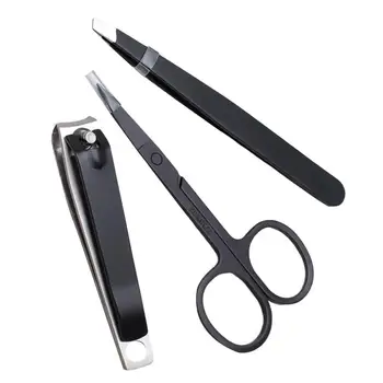 1 Set 3pcs Stainless Steel Nail Clipper Personal Eyebrow Trimmer Eyebrow Shaping Tools for Women (Black)
1 Set 3pcs Stainless Steel Nail Clipper Personal Eyebrow Trimmer Eyebrow Shaping Tools for Women (Black)