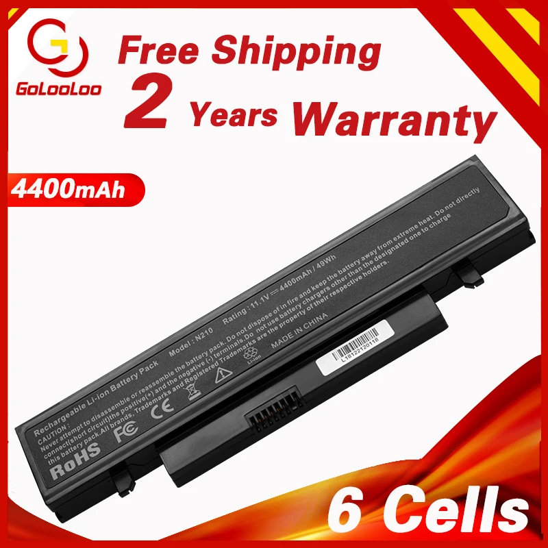 Аккумулятор Golooloo для ноутбука SAMSUNG AA-PB1VC6B AA-PL1VC6B E N210 N220 N230 N220-11 NB30 X420 X520 6 ячеек |