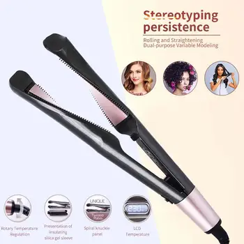 Professional 2 in 1 Tourmaline Ceramic Twisted Flat Iron Automatic Hair Straightener Curling Curler Iron Hair Styling Tool
Professional 2 in 1 Tourmaline Ceramic Twisted Flat Iron Automatic Hair Straightener Curling Curler Iron Hair Styling Tool