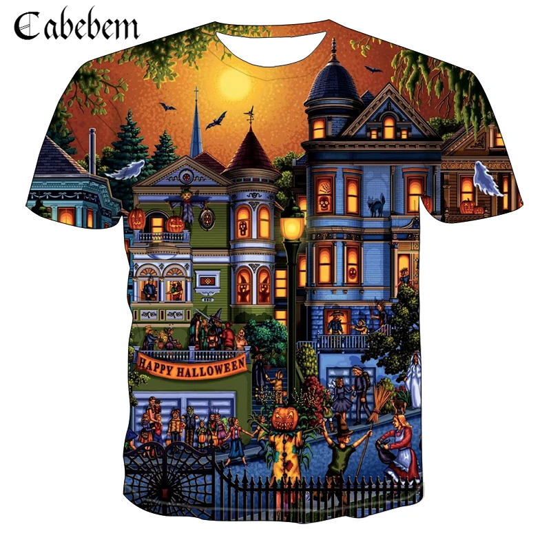 2019 latest summer men 3D T-shirts HD digital print Tshirt Halloween scene print T shirt men women casual short-sleeved Tees
2019 latest summer men 3D T-shirts HD digital print Tshirt Halloween scene print T shirt men women casual short-sleeved Tees