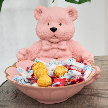 Creative fruit dish Nordic cute bear style fruit platefor living room tea table decoration tableware decor plate for snacks
Creative fruit dish Nordic cute bear style fruit platefor living room tea table decoration tableware decor plate for snacks
