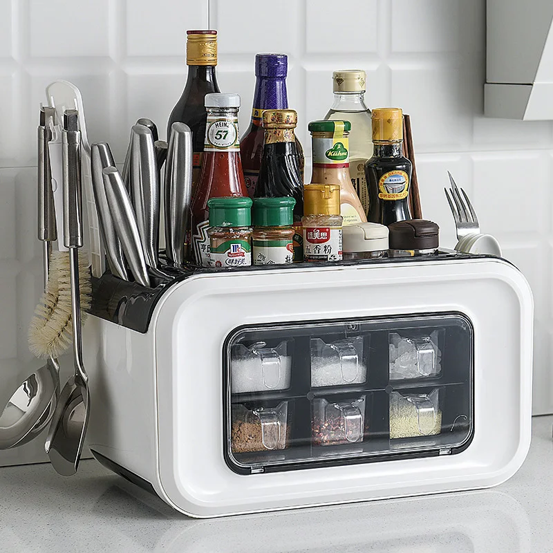 Multi-function Kitchen Organizer Storage Box Pantry Organizer Kitchen Shelf Condiment Box 6 Grids Kitchen Holder With Dust Cover
Multi-function Kitchen Organizer Storage Box Pantry Organizer Kitchen Shelf Condiment Box 6 Grids Kitchen Holder With Dust Cover