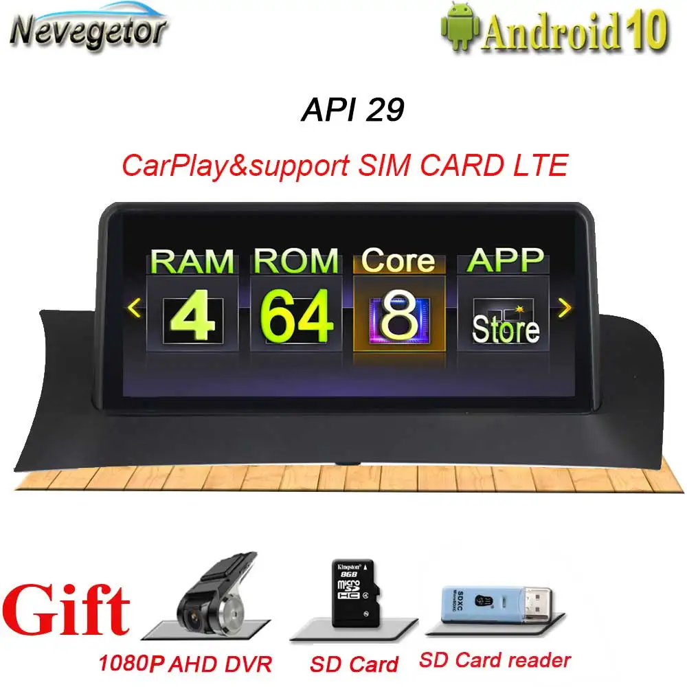 Автомобильный dvd плеер IPS 10 25 дюйма Android 0 4 + 64 ГБ gps навигация для BMW X3/X4 F25/26 (2011 2013) (2014