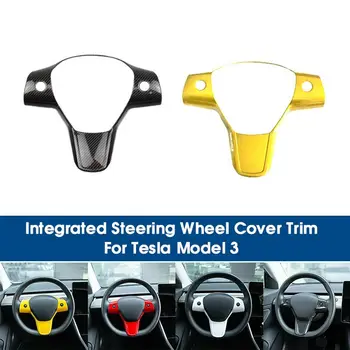 Carbon Fiber Car Integrated Steering Wheel Cover Decoration Sticker For Tesla Model 3 Auto Decor Car Interior Sticker 4 Colors 
Carbon Fiber Car Integrated Steering Wheel Cover Decoration Sticker For Tesla Model 3 Auto Decor Car Interior Sticker 4 Colors