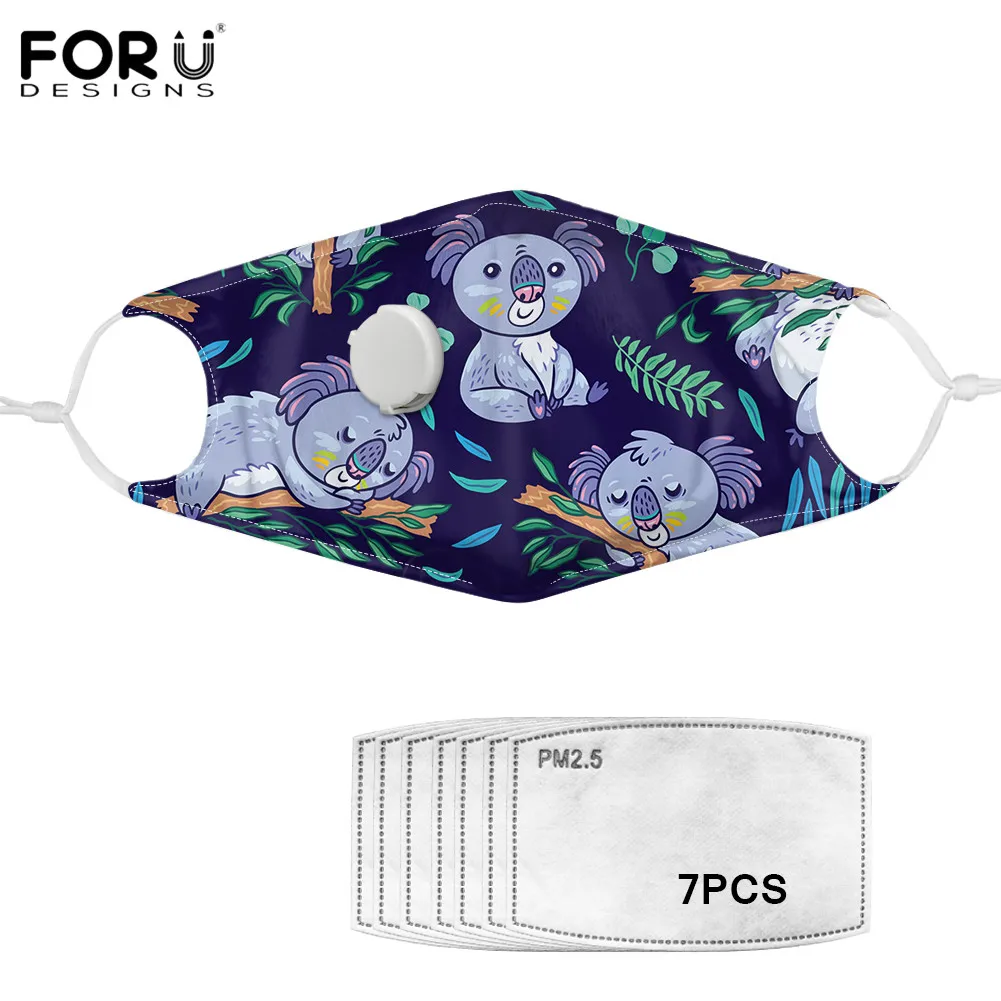 FORUDESIGNS Australian Koala Print Women's Breathable Cute Maske Valve Anti-dust Mouth Mask with Filters Respirator Masque Kids
FORUDESIGNS Australian Koala Print Women's Breathable Cute Maske Valve Anti-dust Mouth Mask with Filters Respirator Masque Kids