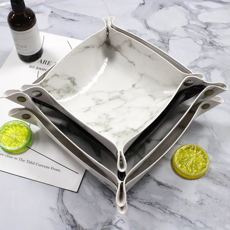 Nordic Marbling Storage Trays Folding Serving Tray Dice Rolling Trays PU Leather Square Collapsible Key Wallet Coin Storage Box
Nordic Marbling Storage Trays Folding Serving Tray Dice Rolling Trays PU Leather Square Collapsible Key Wallet Coin Storage Box