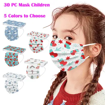 30PC Children's Christmas Cartoon Printing Earhook Disposable Mask High Quality Dustproof Protective Safety Air Fog Mask masques
30PC Children's Christmas Cartoon Printing Earhook Disposable Mask High Quality Dustproof Protective Safety Air Fog Mask masques