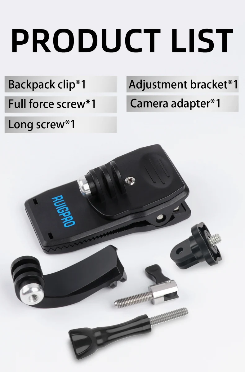 E6471-360 Degree Rotable Backpack Clip for Gopro-2 (16)