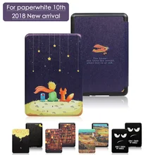 Новый чехол для Amazon New Kindle 2018 10th Generation Магнитный умный чехол для Kindle Paperwhite 4 складной чехол для планшета с принтом(China)