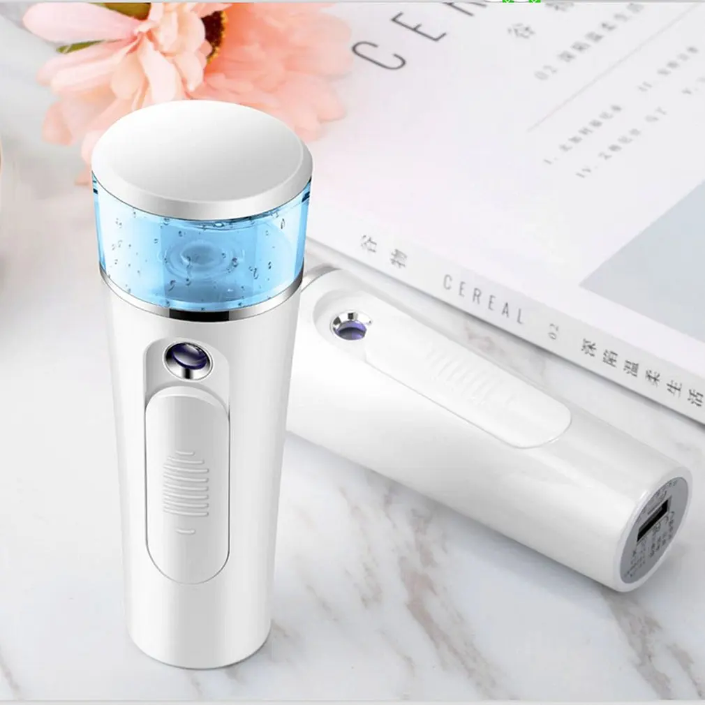 2-in-1 Handheld Mist Sprayer Portable Facial Steamer Sprayer USB Rechargeable Power Bank Sprayer Beauty Instrument nano 
2-in-1 Handheld Mist Sprayer Portable Facial Steamer Sprayer USB Rechargeable Power Bank Sprayer Beauty Instrument nano