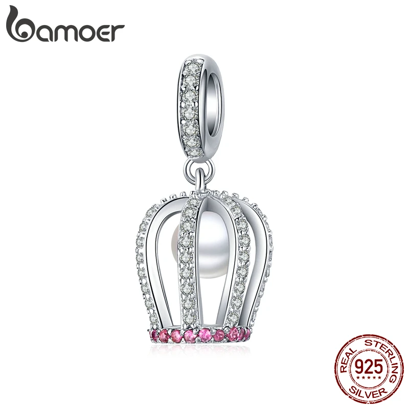 bamoer 925 Sterling Silver Royal Crown Pendant Charm for Women Bracelet or Necklace Shell Pearl Jewelry Making Bijoux SCC1422
bamoer 925 Sterling Silver Royal Crown Pendant Charm for Women Bracelet or Necklace Shell Pearl Jewelry Making Bijoux SCC1422