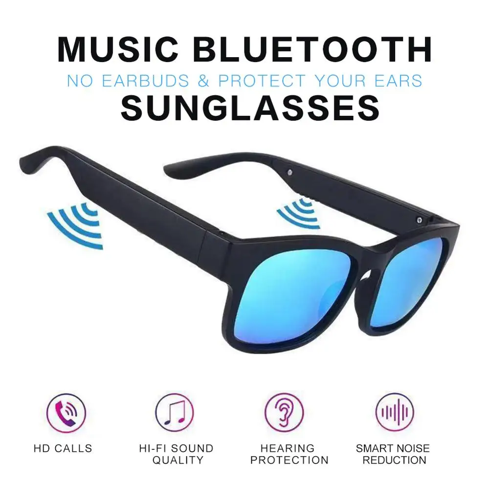 Outdoor Sport 5.0 Stere Smart Sunglasses Bluetooth Sun Glasses Wireless Headset with Touch Key Headset Driving Goggles Glass
Outdoor Sport 5.0 Stere Smart Sunglasses Bluetooth Sun Glasses Wireless Headset with Touch Key Headset Driving Goggles Glass